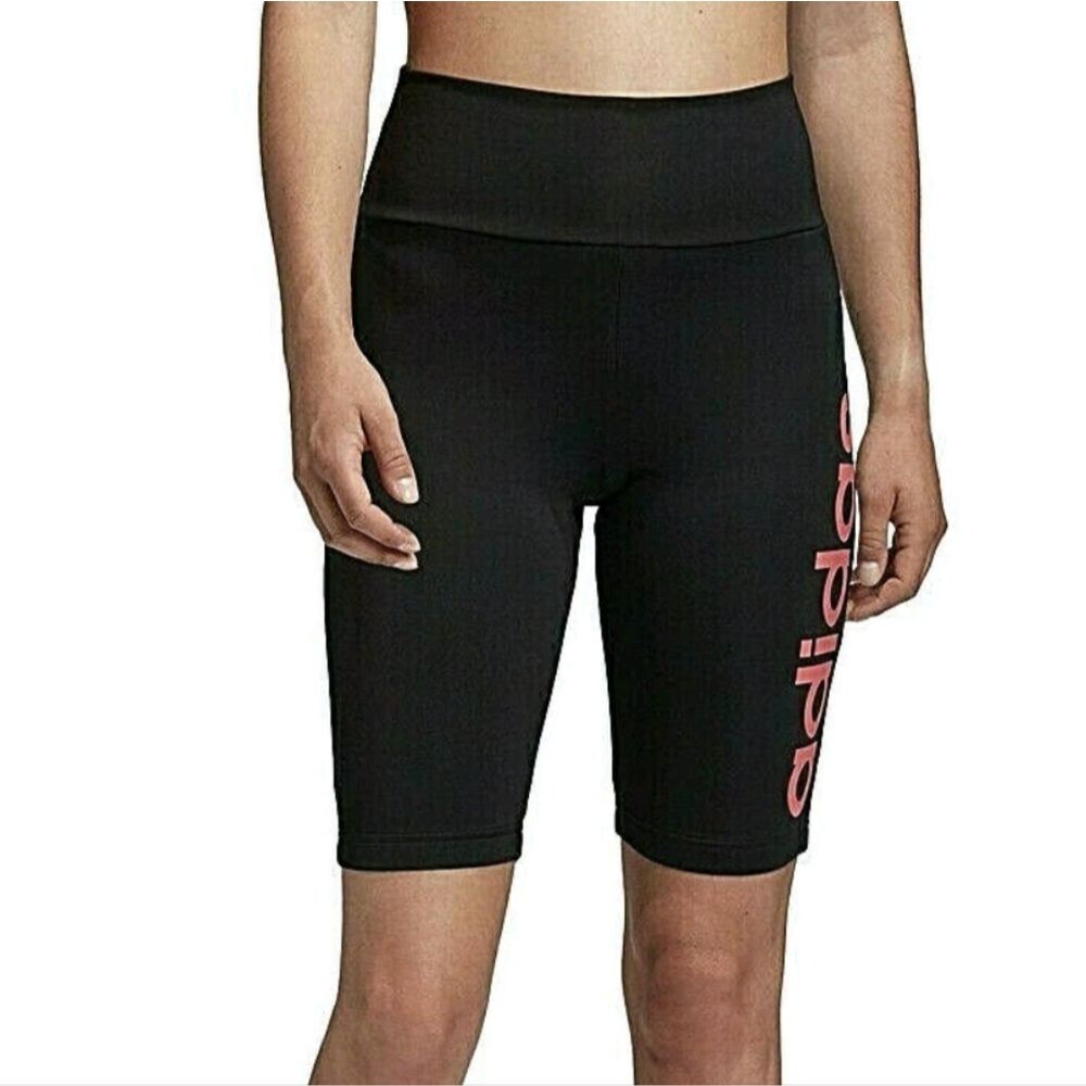 Adidas Aeroready Designed 2 Move Bike Shorts - Size Small Womens S Black & Pink